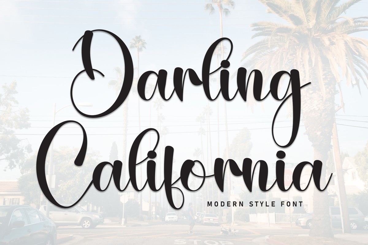 Schriftart Darling California