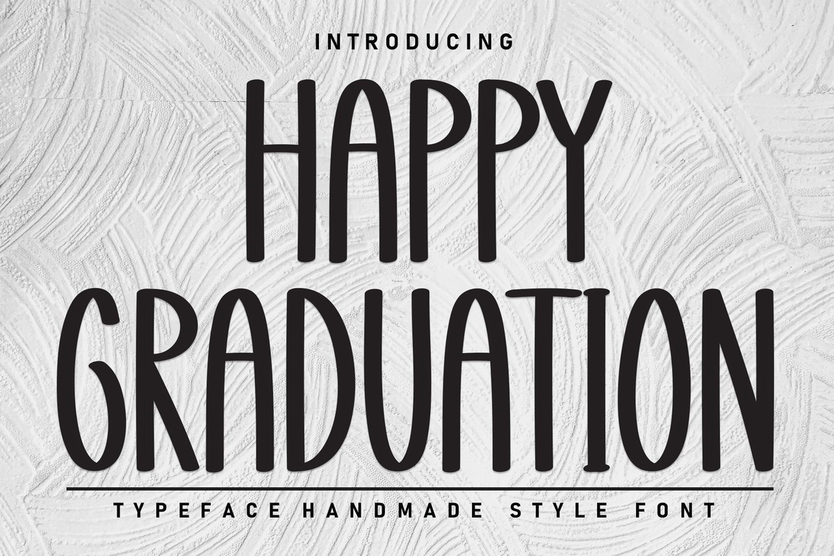 Schriftart Happy Graduation