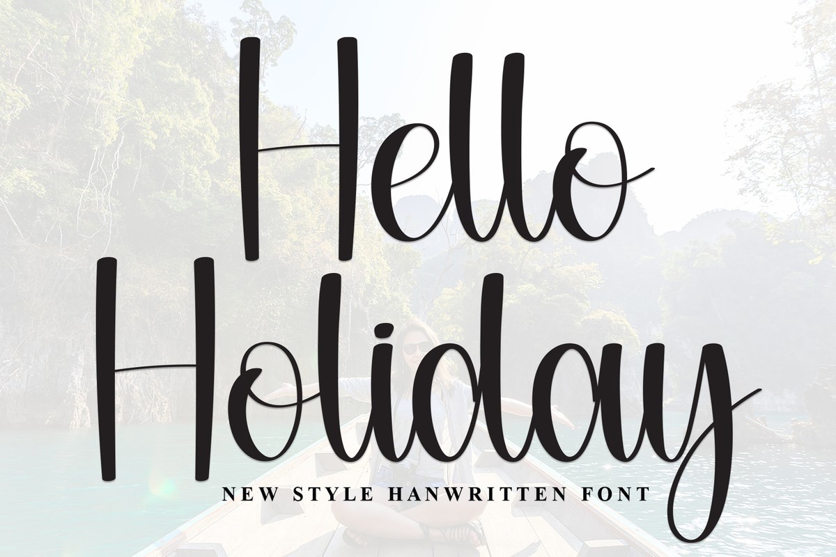 Schriftart Hello Holiday