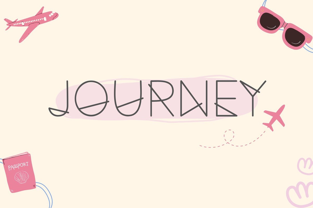 Schriftart Journey (Something)