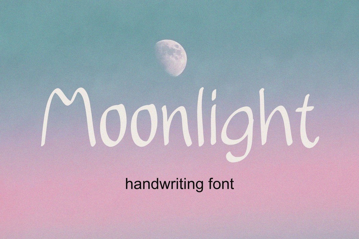 Schriftart Moonlight