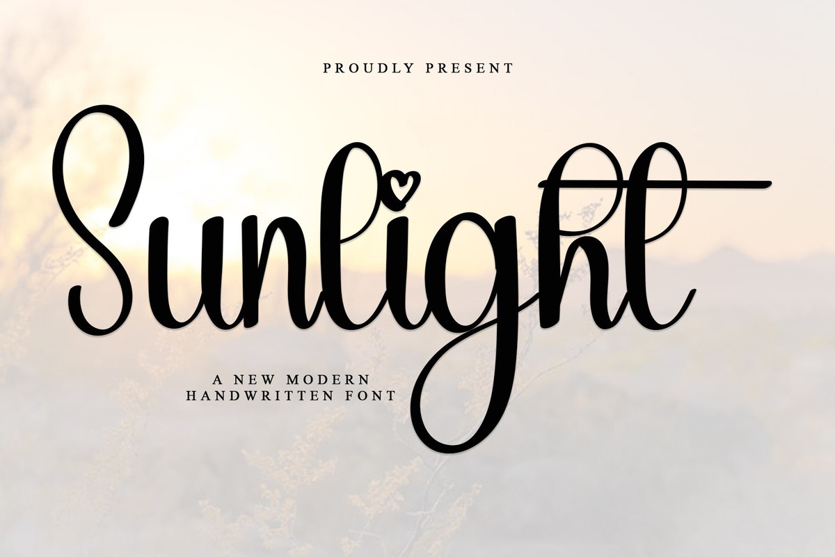 Schriftart Sunlight