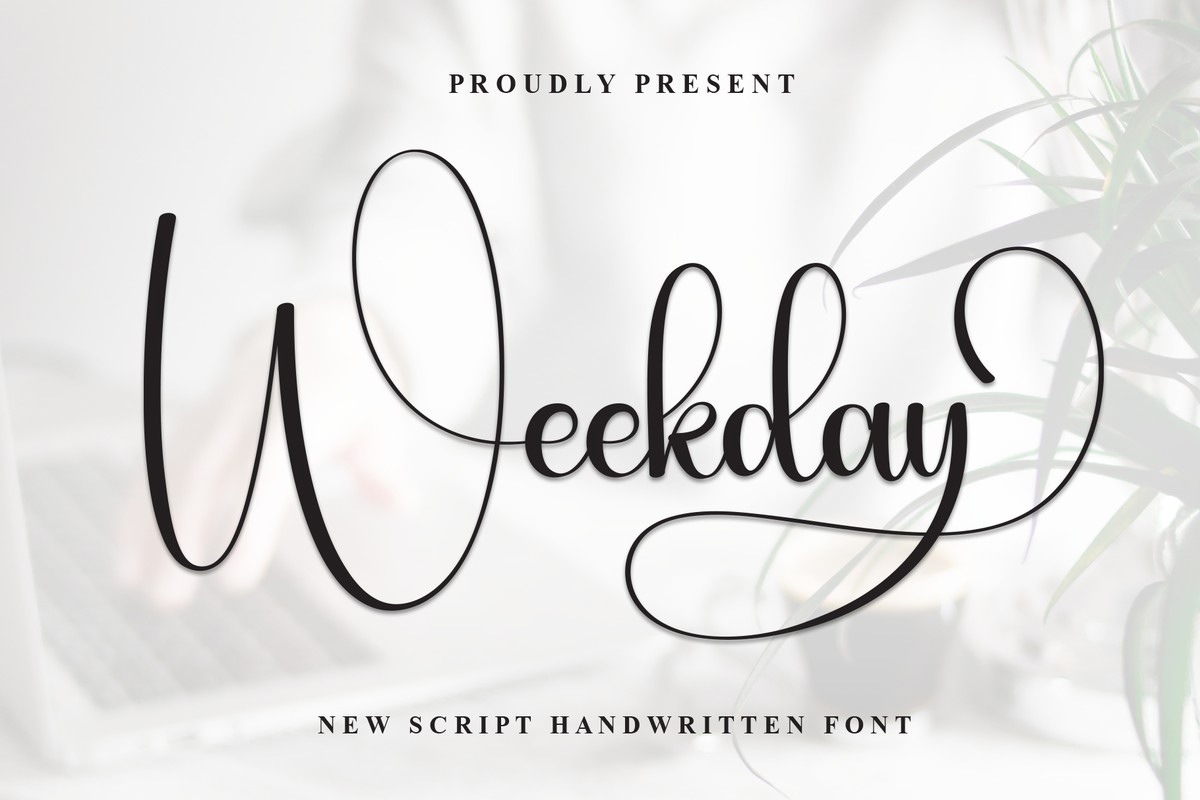 Schriftart Weekday