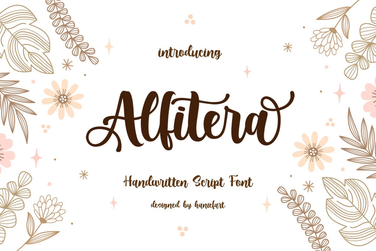 Schriftart Alfitera