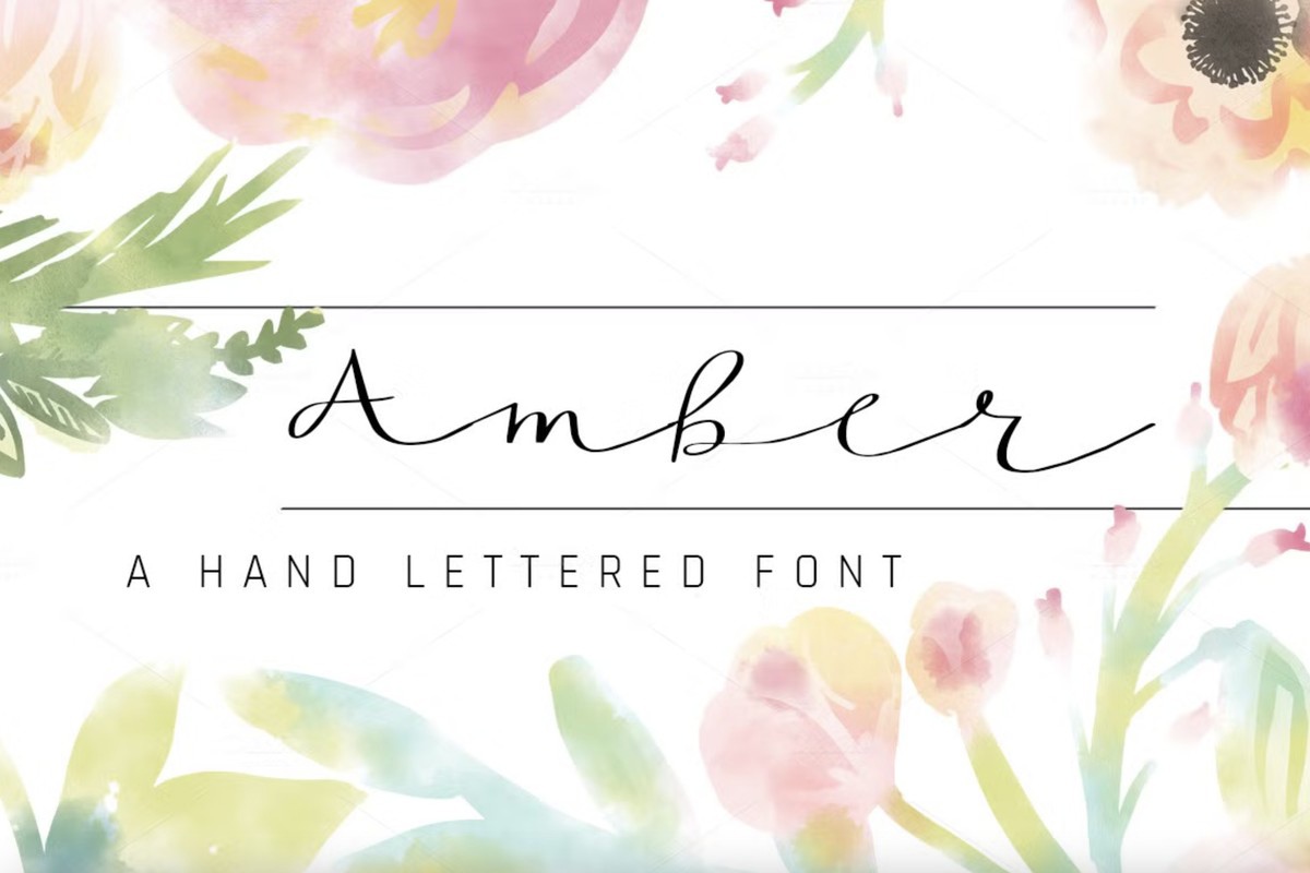 Schriftart Amber