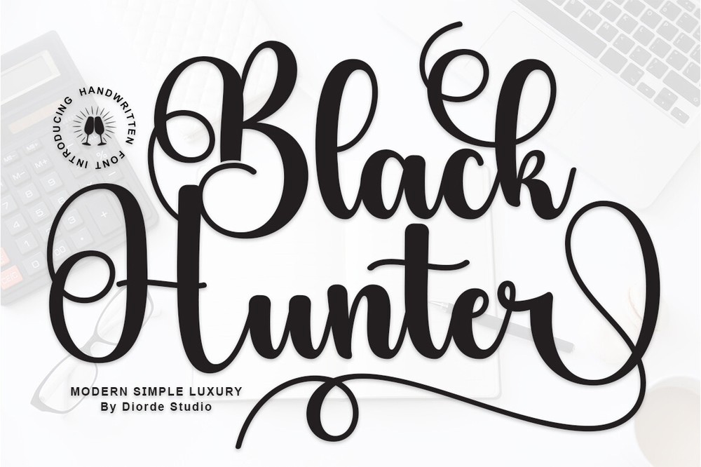 Schriftart Black Hunter