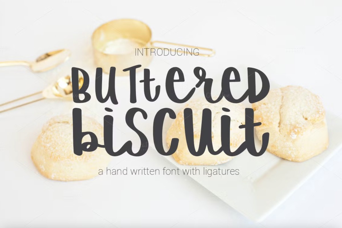 Schriftart Buttered Biscuit