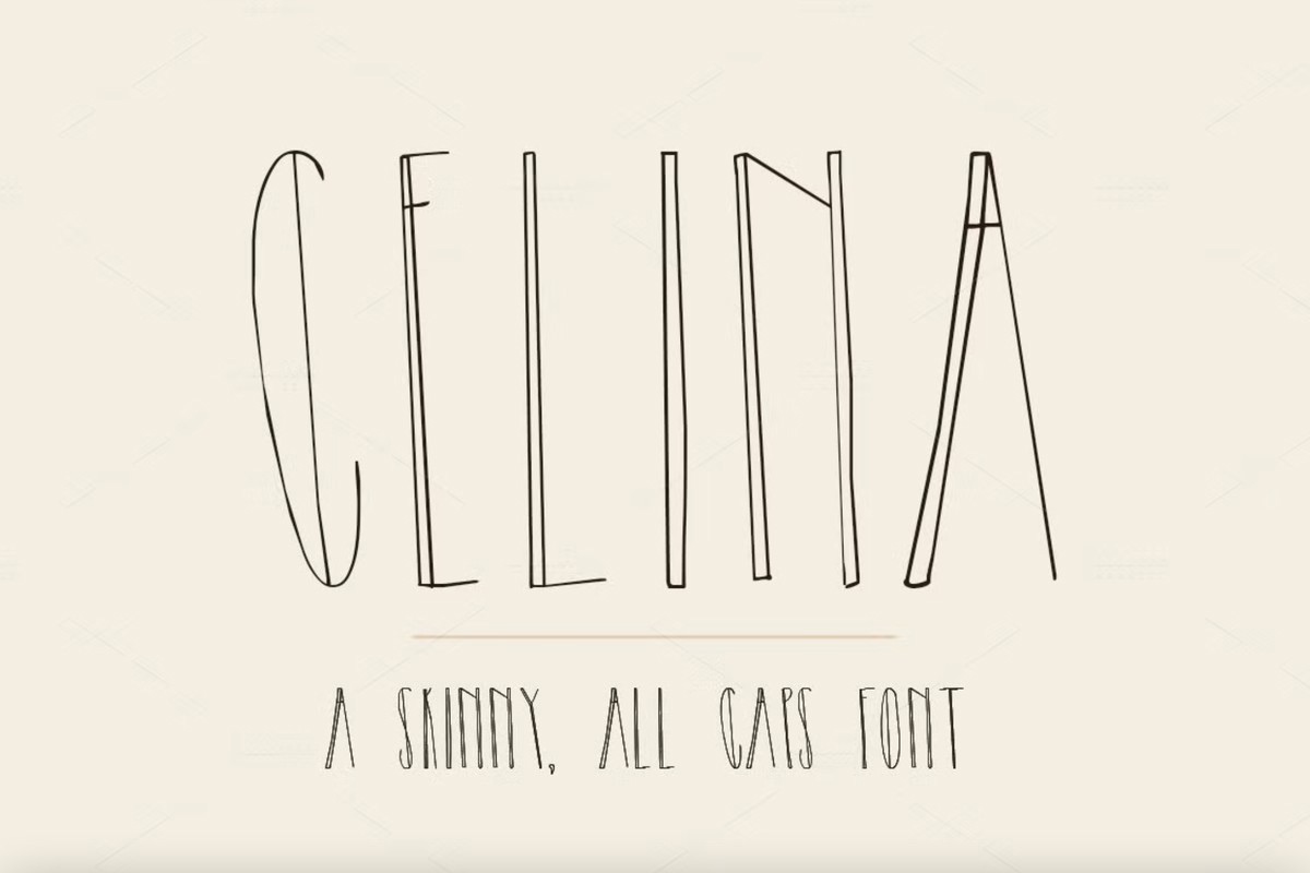 Schriftart Celina