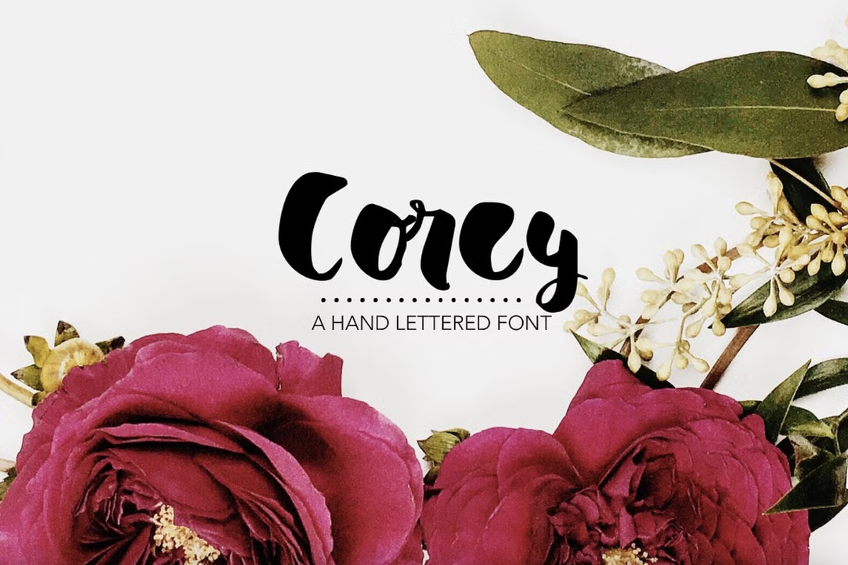 Schriftart Corey