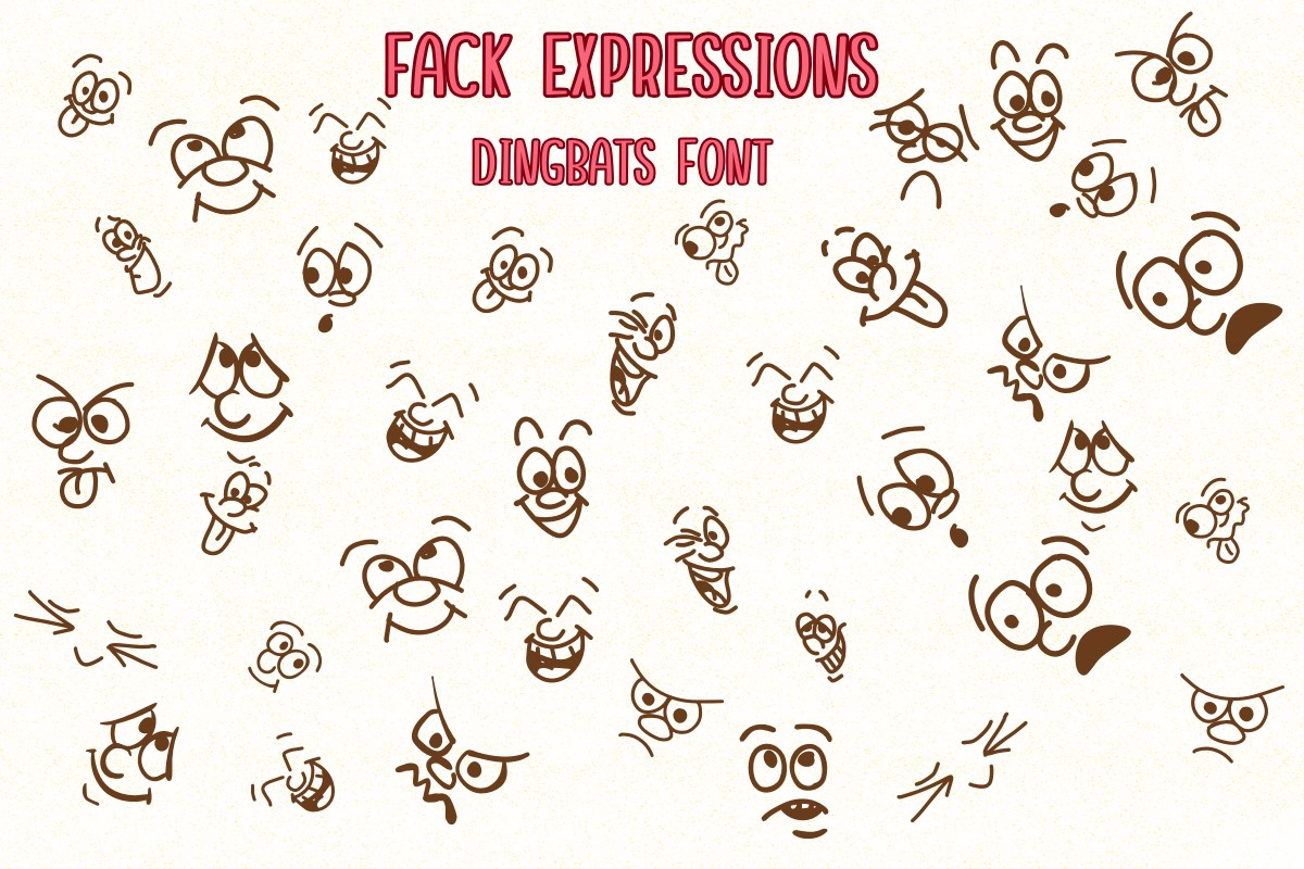 Schriftart Fack Expressions