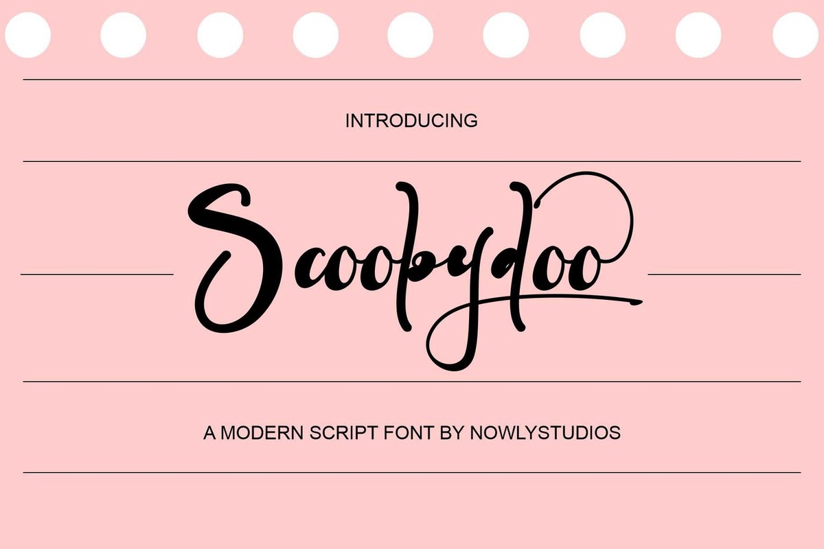 Schriftart Scoobydoo