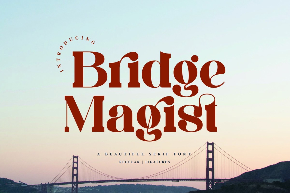 Schriftart Bridge Magist