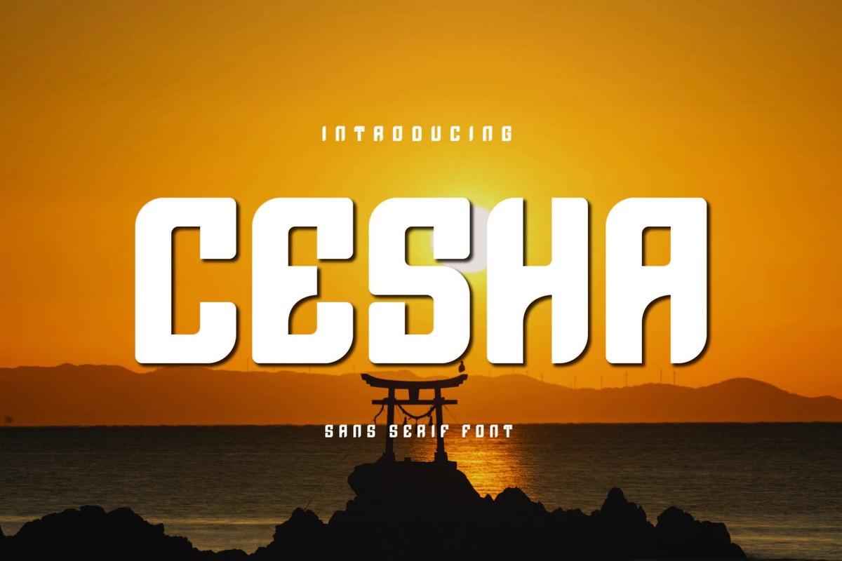 Schriftart Cesha