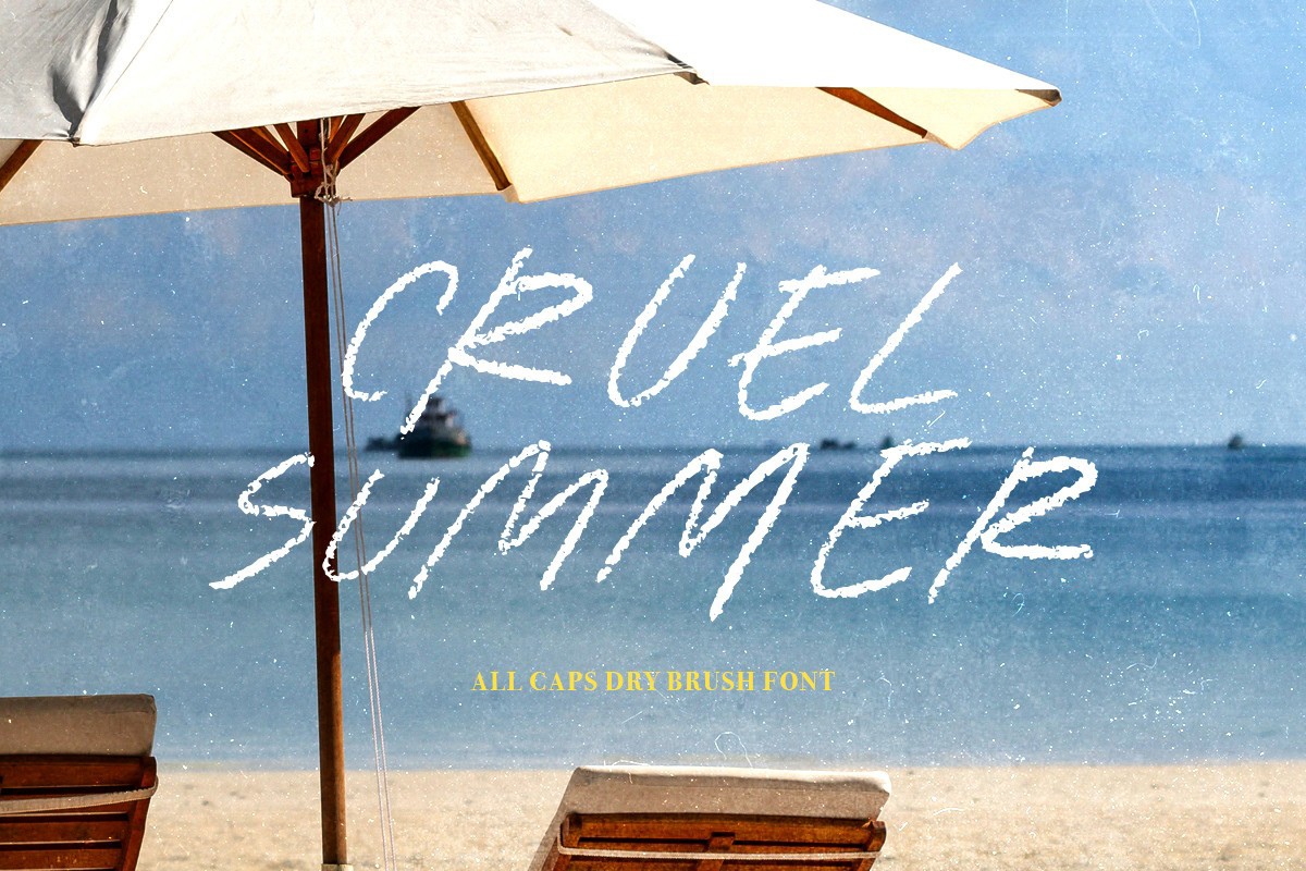 Schriftart Cruel Summer