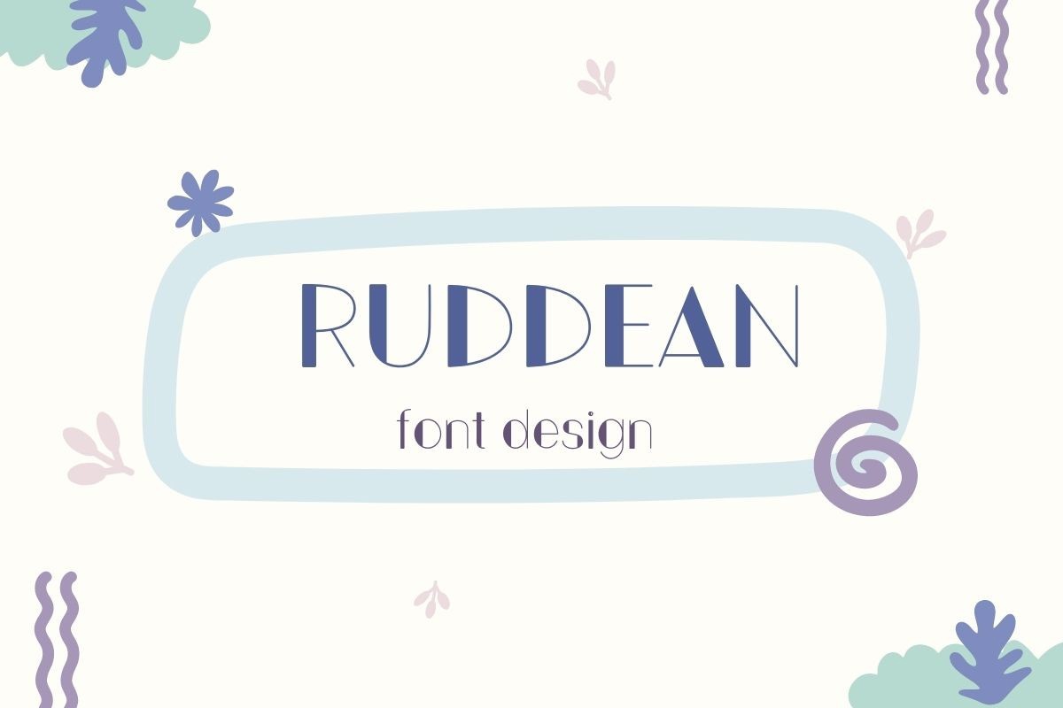 Schriftart Ruddean