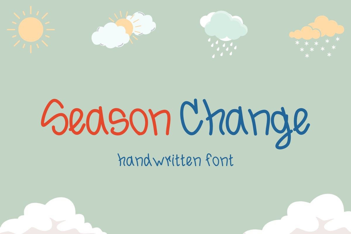 Schriftart Season Change