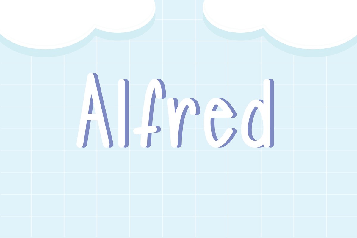 Schriftart Alfred