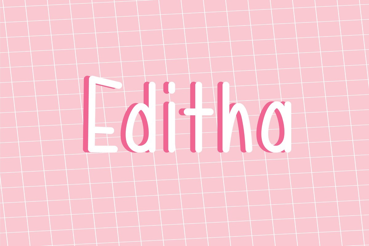 Schriftart Editha