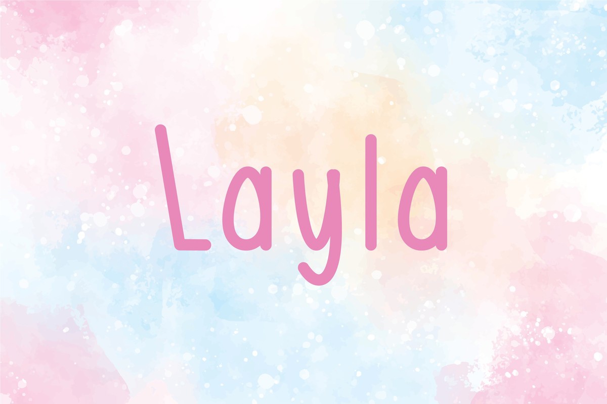 Schriftart Layla