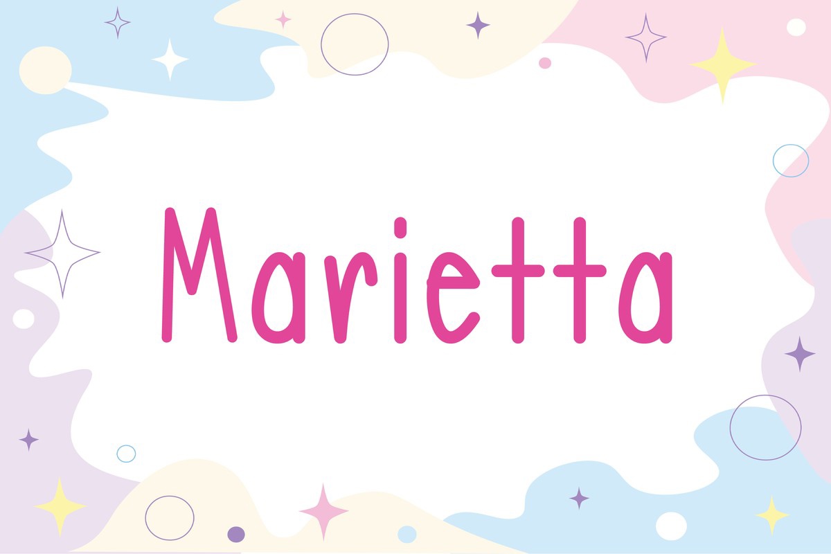 Schriftart Marietta