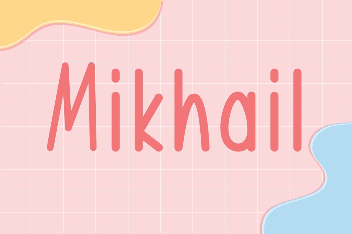 Schriftart Mikhail