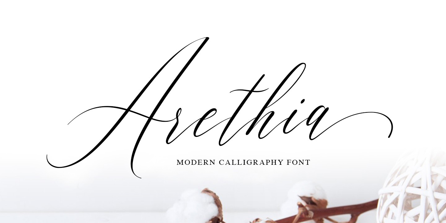 Schriftart Arethia