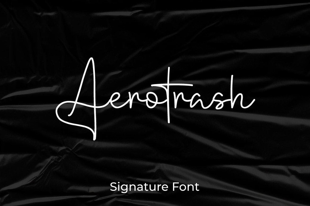 Schriftart Aerotrash