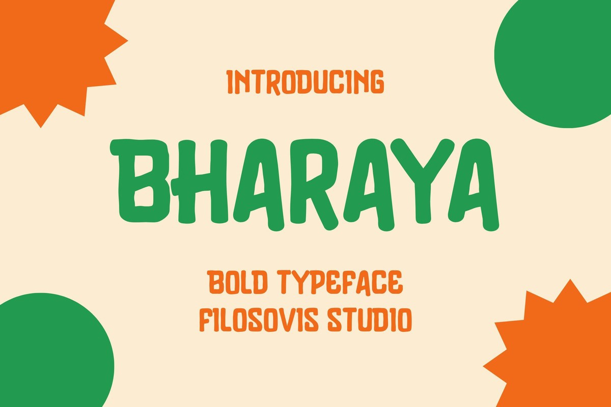 Schriftart Bharaya