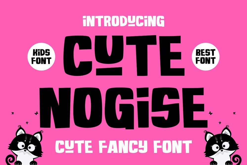 Schriftart Cute Nogise