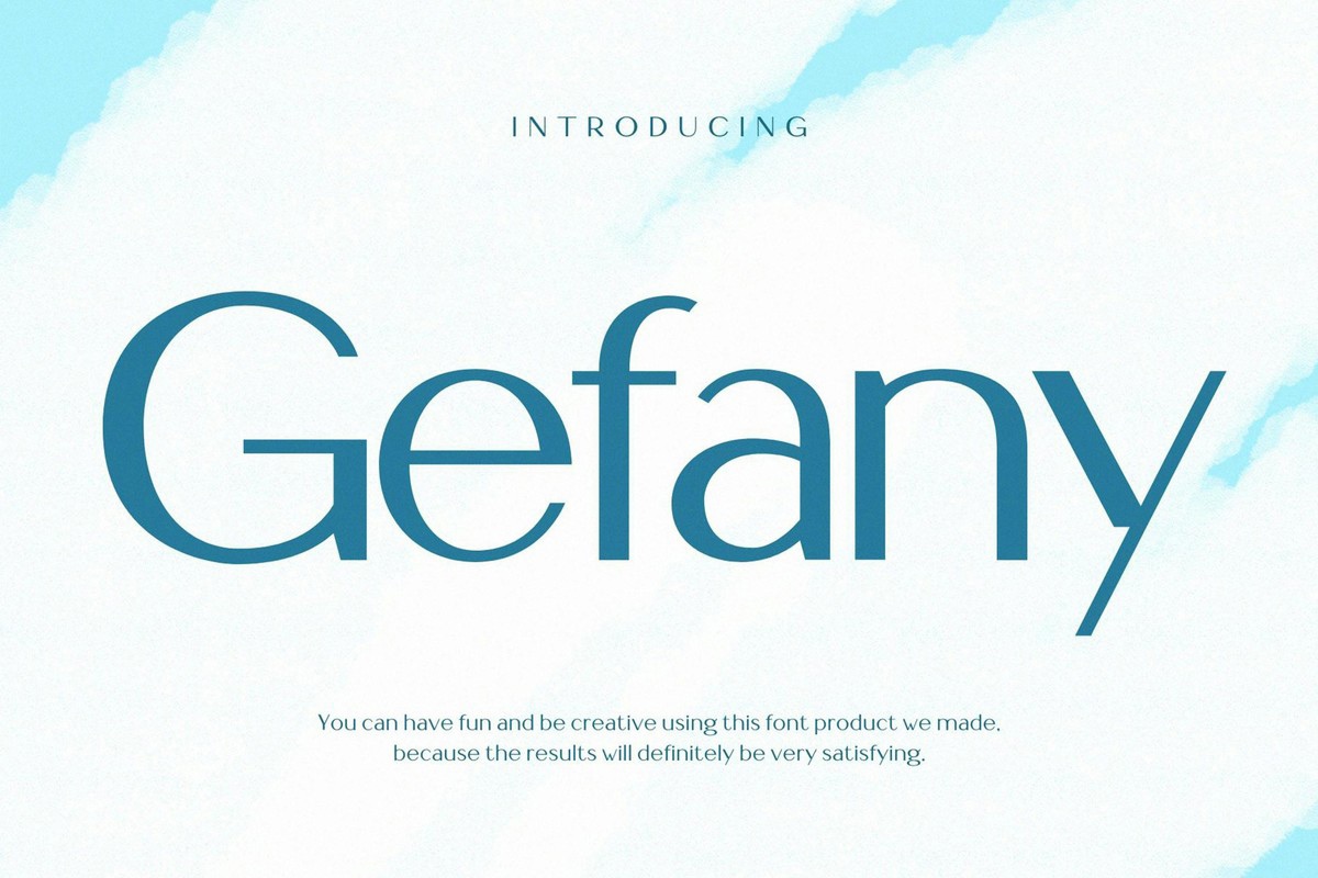 Schriftart Gefany