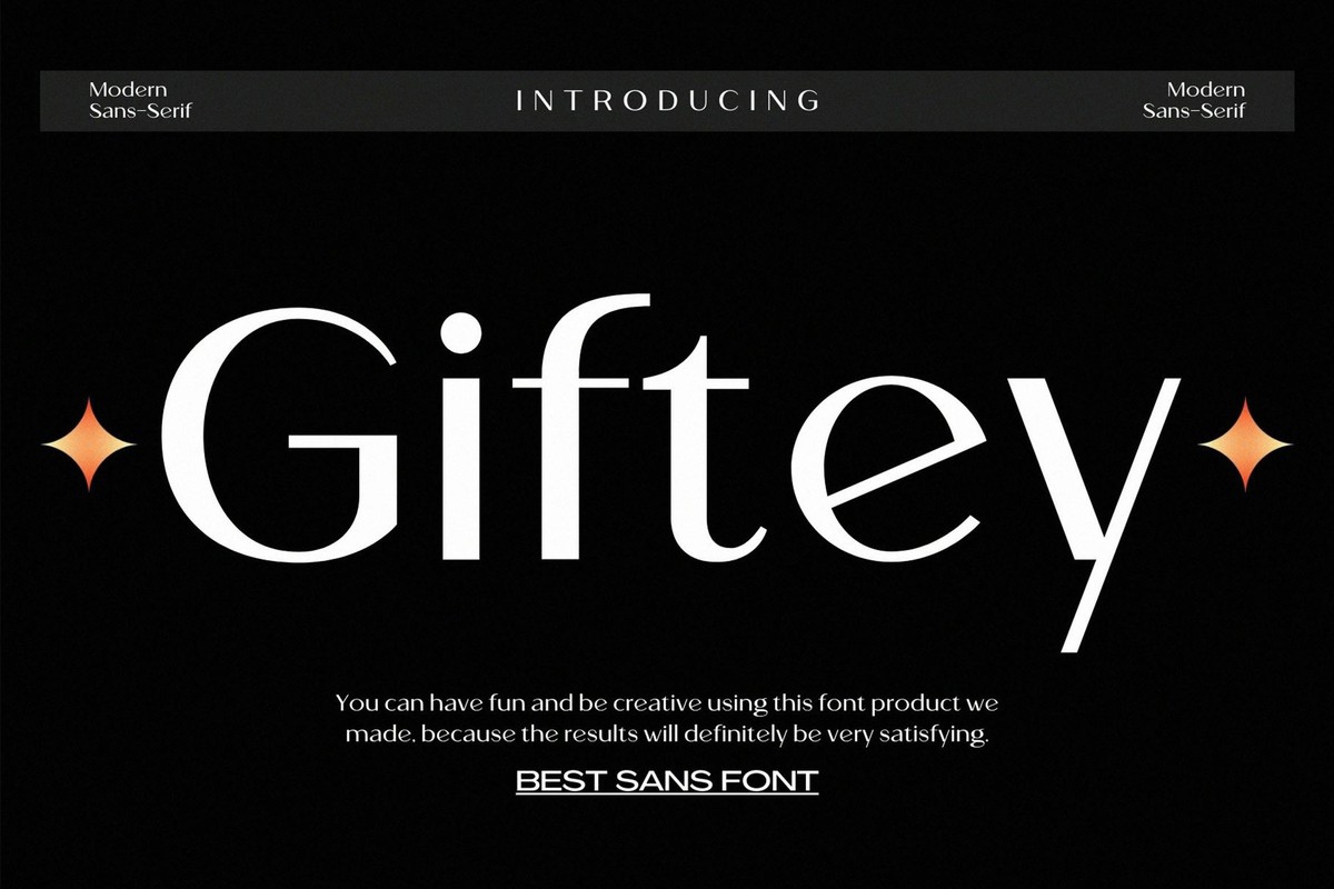 Schriftart Giftey