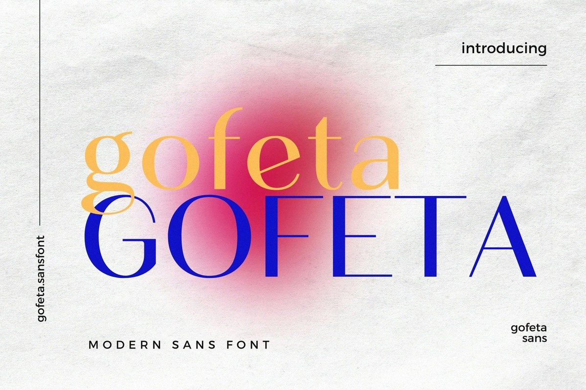 Schriftart Gofeta