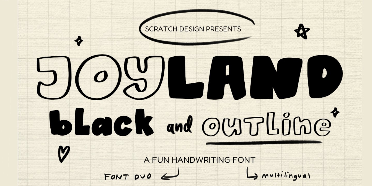 Schriftart Joyland