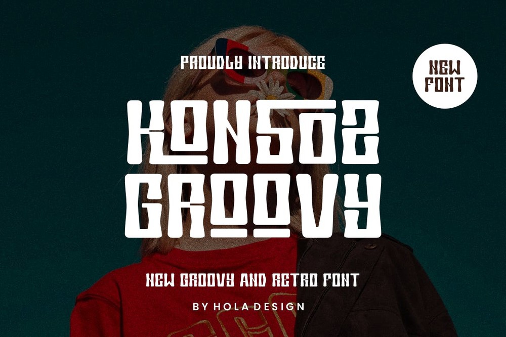 Schriftart Konsoz Groovy