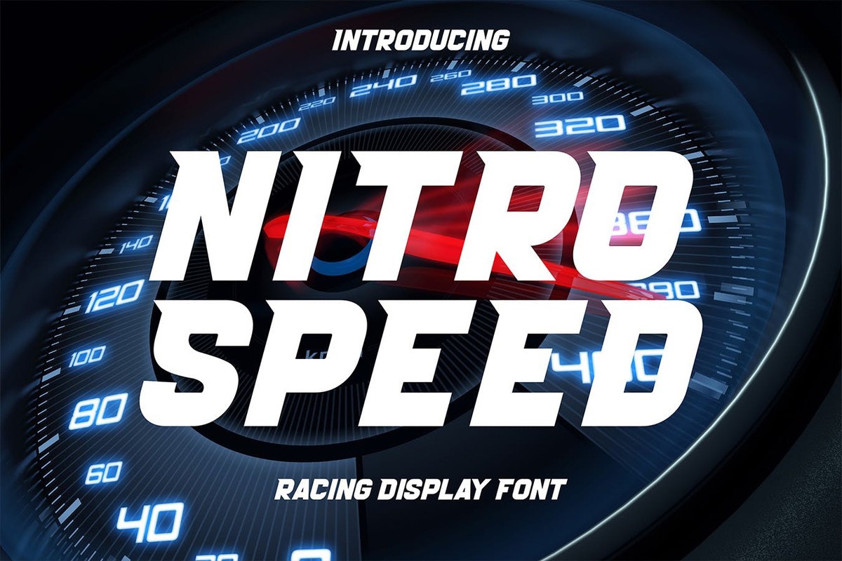 Schriftart Nitro Speed