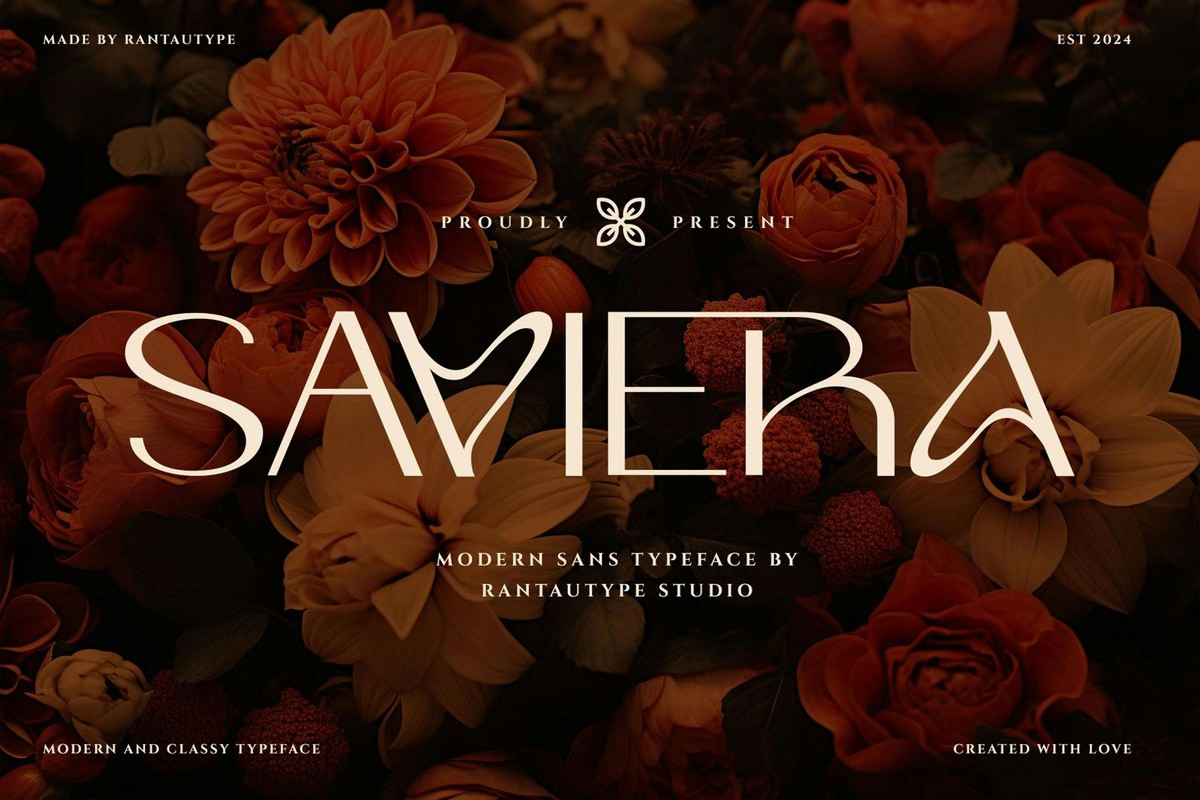 Schriftart Saviera