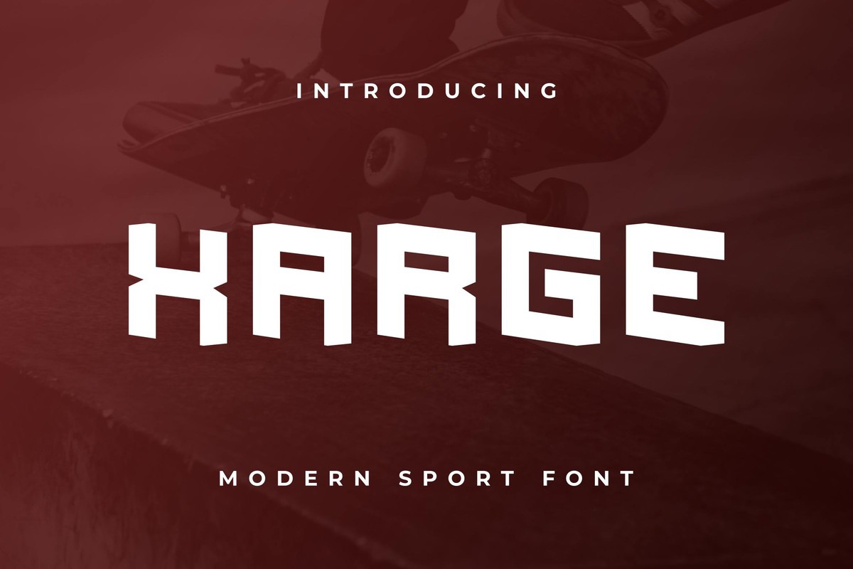 Schriftart Xarge