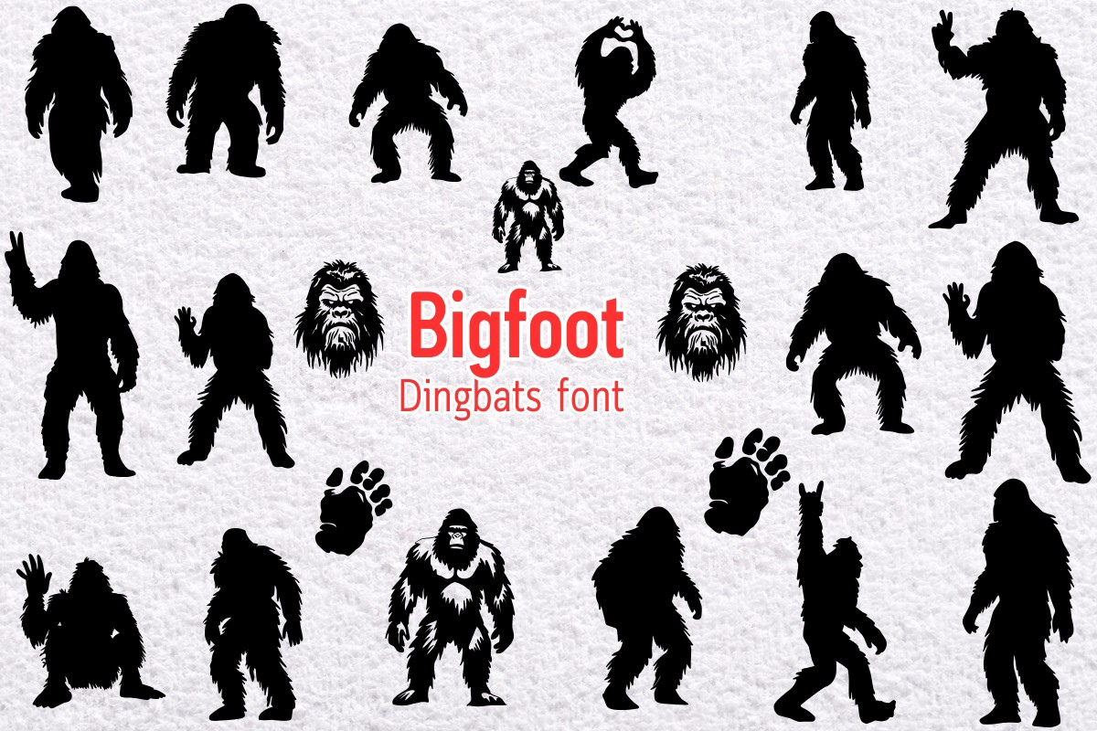 Schriftart Bigfoot