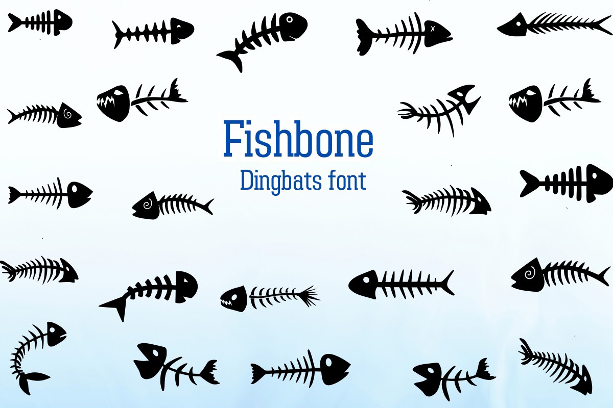 Schriftart Fishbone