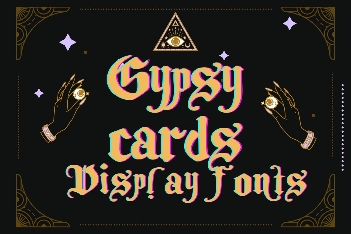 Schriftart Gypsy Cards