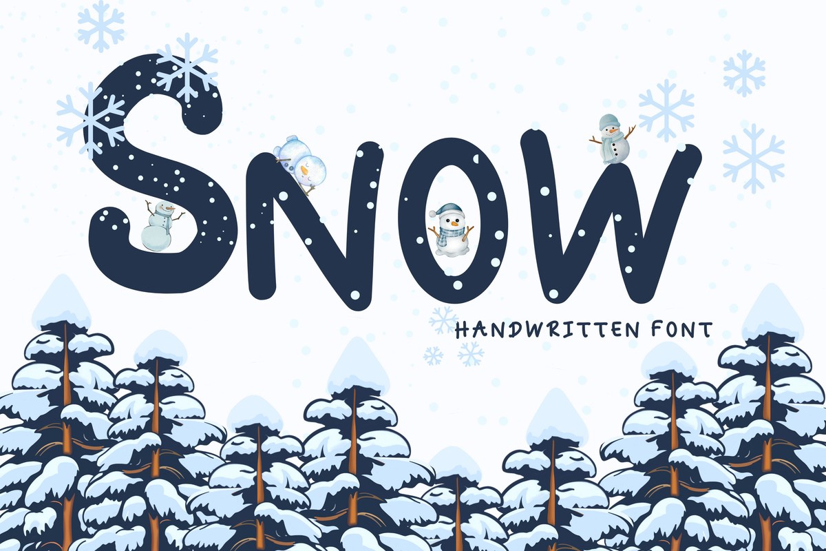 Schriftart Snow