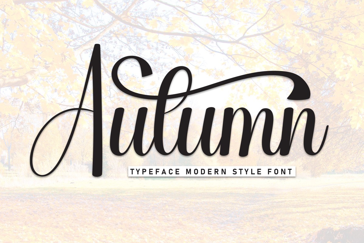 Schriftart Auntumn