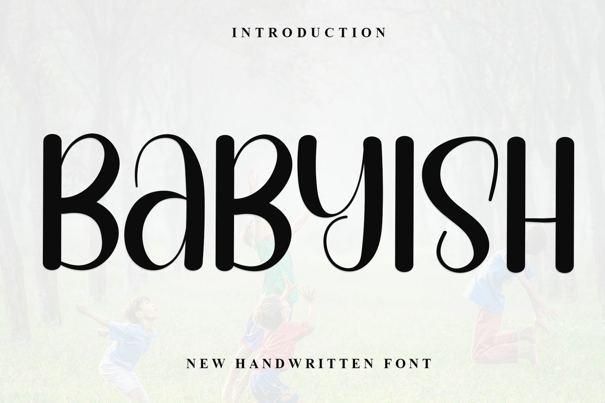 Schriftart Babyish