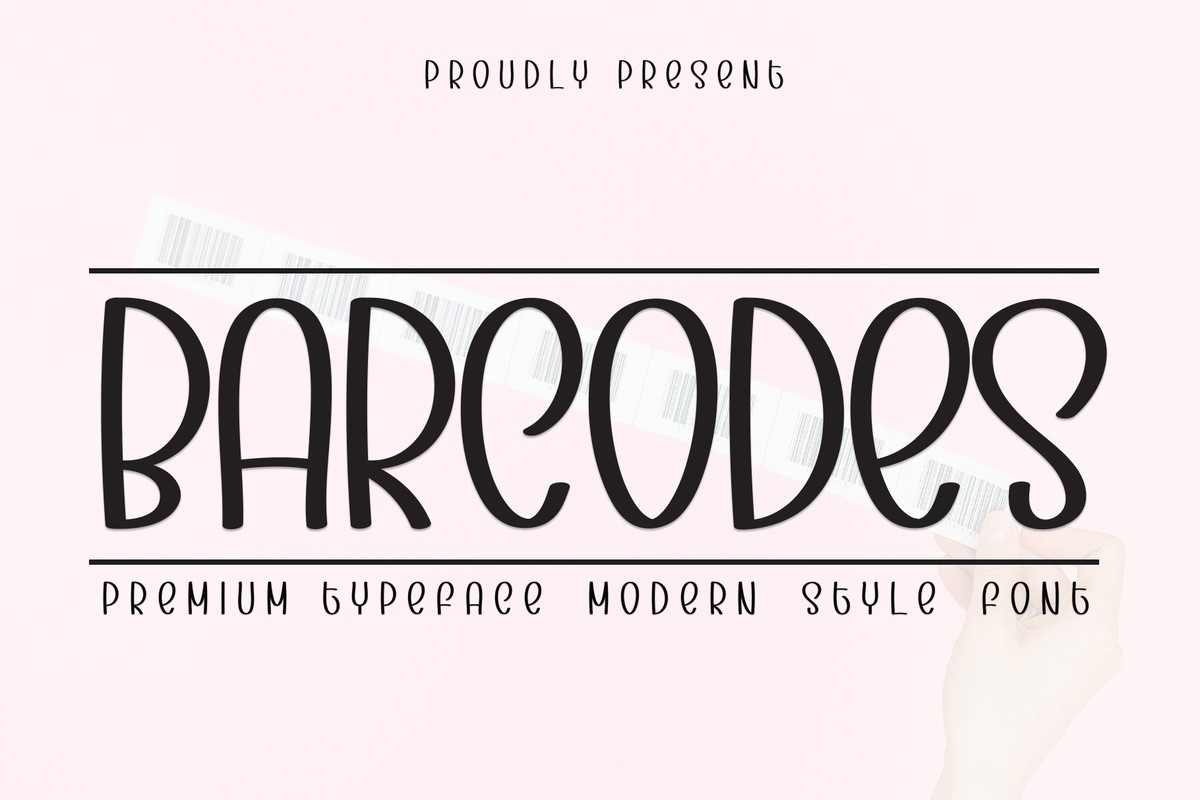 Schriftart Barcodes