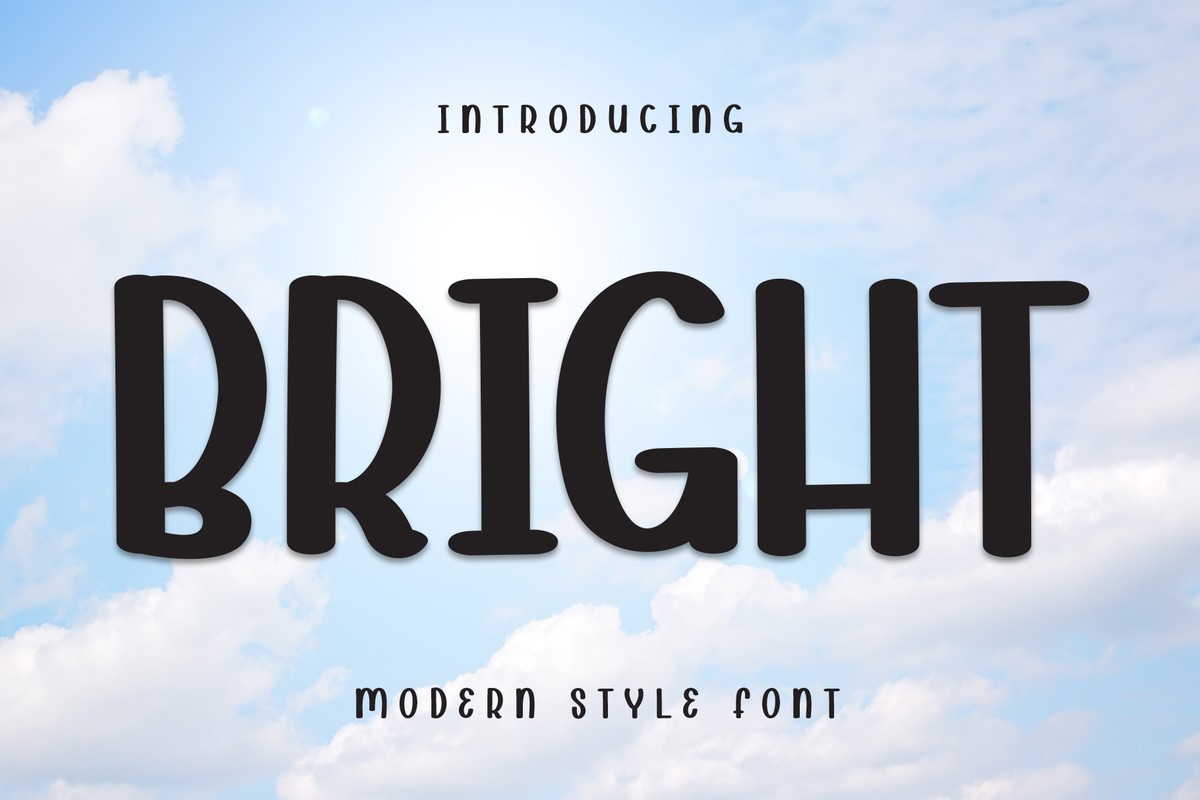 Schriftart Bright