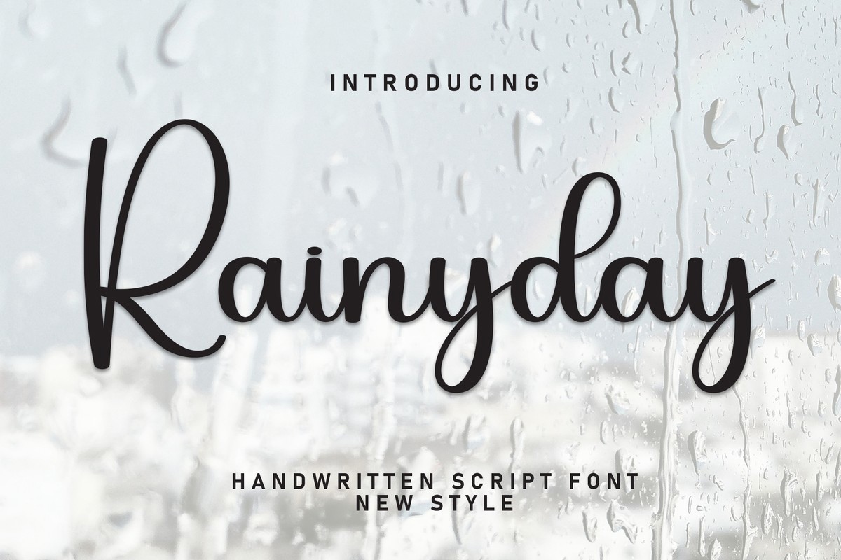 Schriftart Rainyday