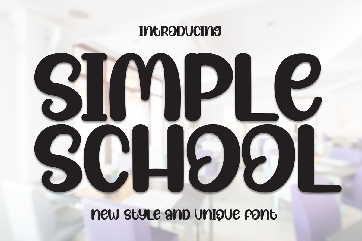 Schriftart Simple School