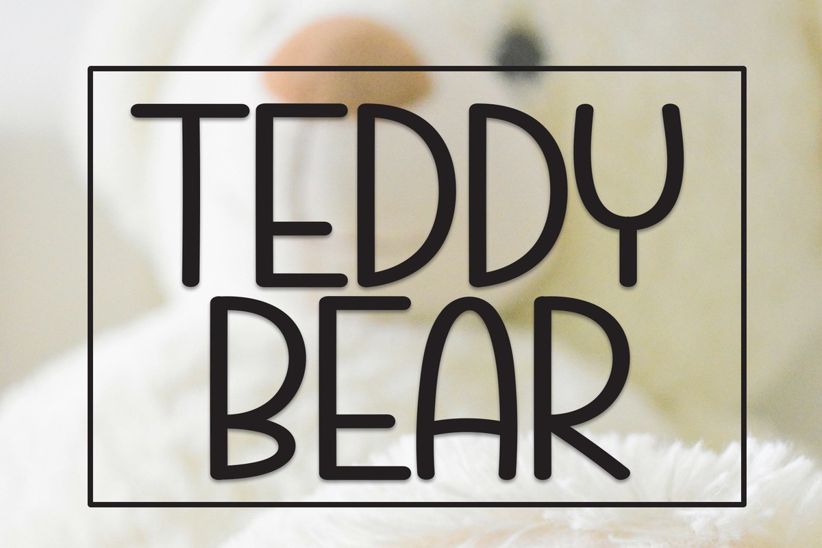 Schriftart Teddy Bear