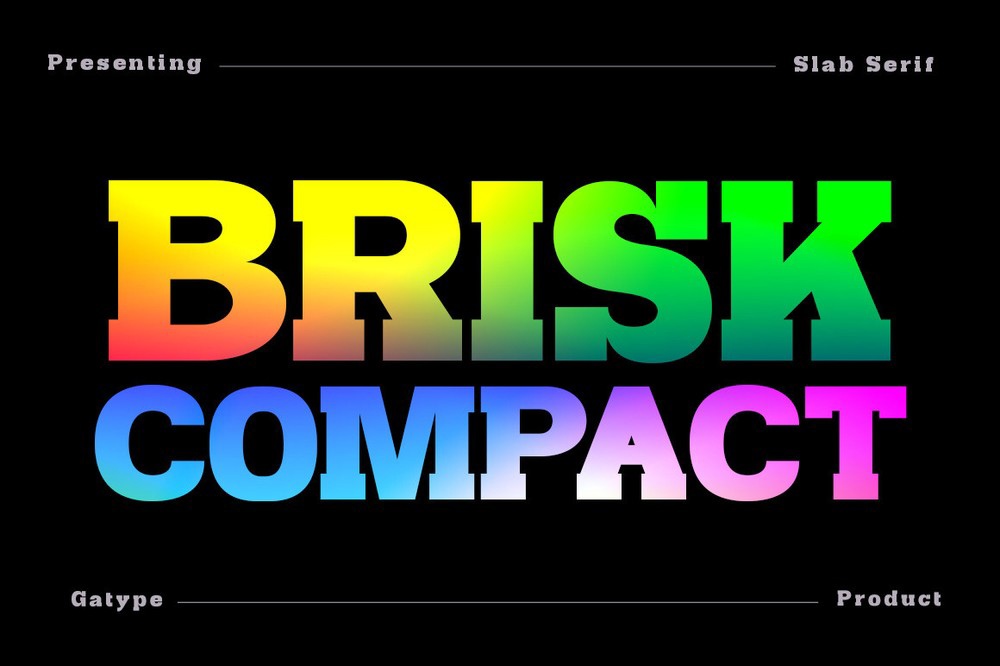 Schriftart Brisk Compact