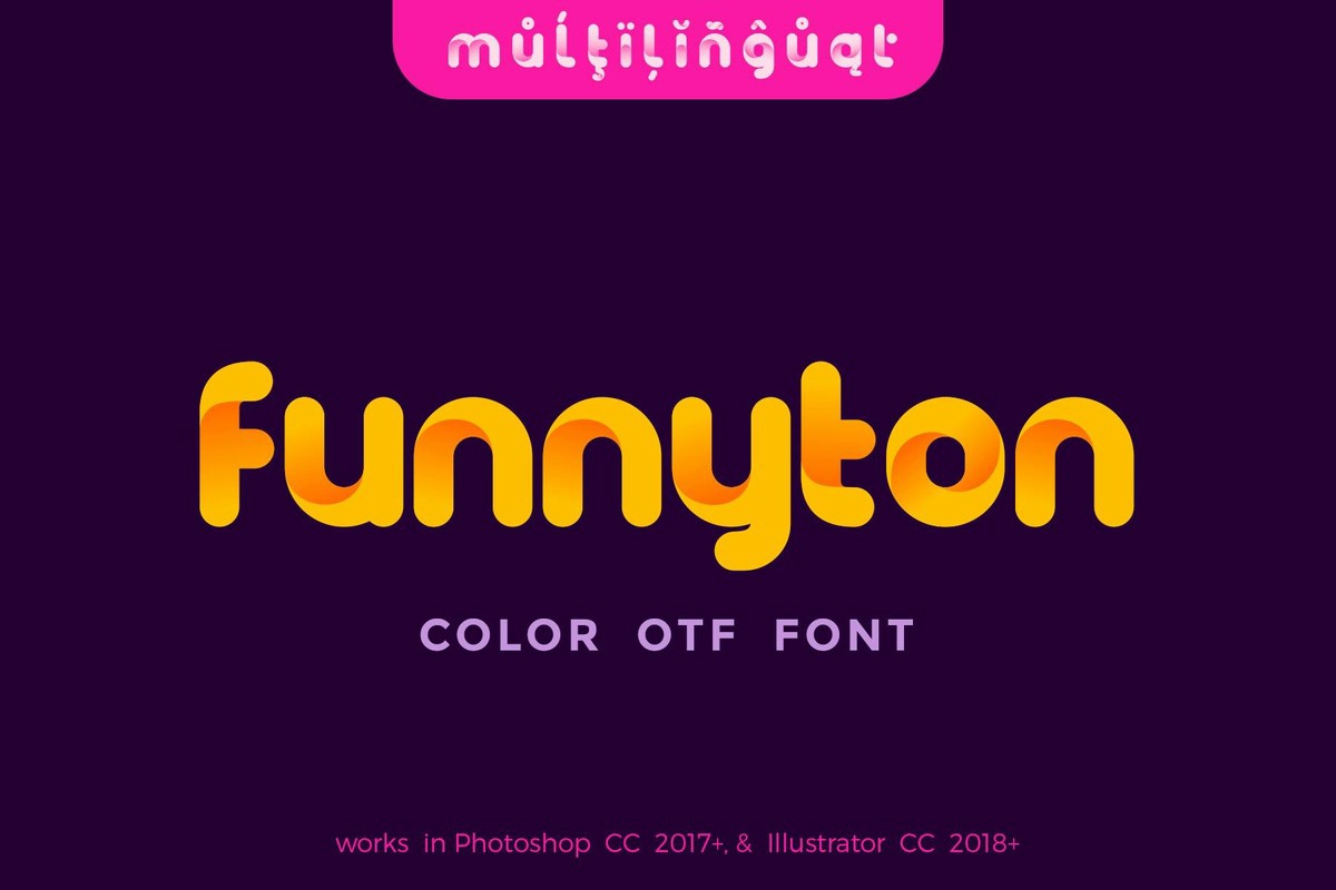 Schriftart Funnyton